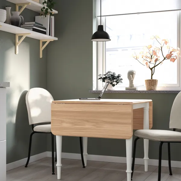 Обеденные стол со стульями Ikea Danderyd/Ebbalycke/Idekulla Квадратная / ДСП / Дубовый шпон photo 7