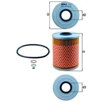 Filtru de ulei Mahle OX 68D MHL-OX 68D photo 5