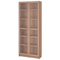 Dulap cu polițe Ikea Billy/Oxberg 202 x 80 x 30 / MDF / Stejar