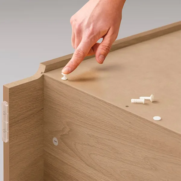 Dulap cu polițe Ikea Billy/Oxberg 202 x 80 x 30 / MDF / Stejar photo 4