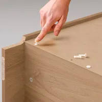 Dulap cu polițe Ikea Billy/Oxberg 202 x 80 x 30 / MDF / Stejar photo 4
