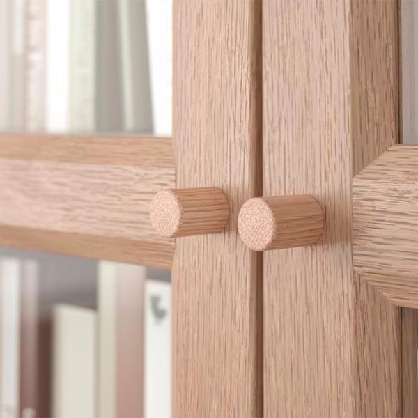 Dulap cu polițe Ikea Billy/Oxberg 202 x 80 x 30 / MDF / Stejar photo 5