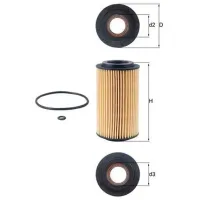Масляный фильтр Mahle OX 153D1 MHL-OX 153D1 photo 5
