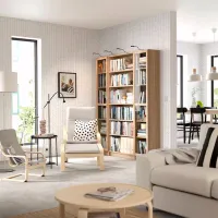 Dulap cu polițe Ikea Billy/Oxberg 202 x 160 x 30 / MDF / Stejar photo 3