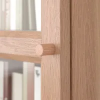 Dulap cu polițe Ikea Billy/Oxberg 202 x 160 x 30 / MDF / Stejar photo 4