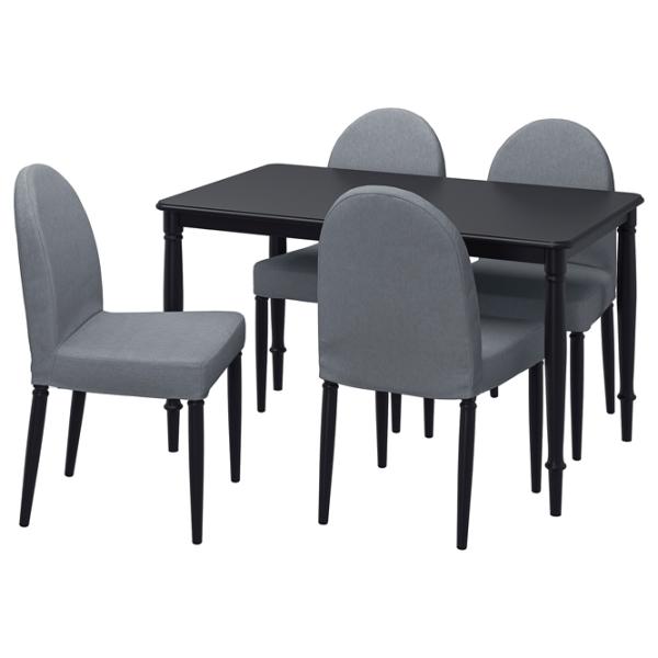 Set masă și scaune Ikea Danderyd/Vissle Dreptunghiulară / MDF / Black photo 1 Set masă și scaune Ikea Danderyd/Vissle Dreptunghiulară / MDF / Black photo 1