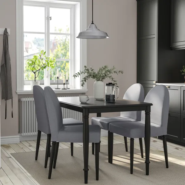 Set masă și scaune Ikea Danderyd/Vissle Dreptunghiulară / MDF / Black photo 7 Set masă și scaune Ikea Danderyd/Vissle Dreptunghiulară / MDF / Black photo 7