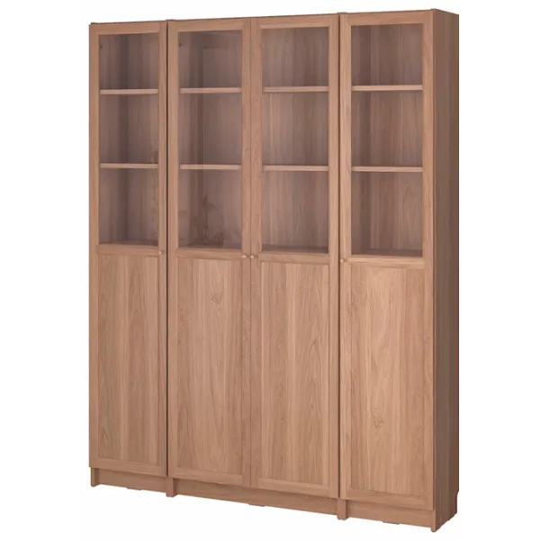 Dulap cu polițe Ikea Billy/Oxberg 202 x 160 x 30 / MDF / Stejar photo 1