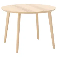 Set masă și scaune Ikea Lisabo Rotundă / MDF / Ash Veneer photo 2