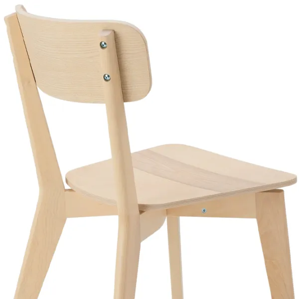 Обеденные стол со стульями Ikea Lisabo Круглая / МДФ / Ясеневый Шпон photo 5