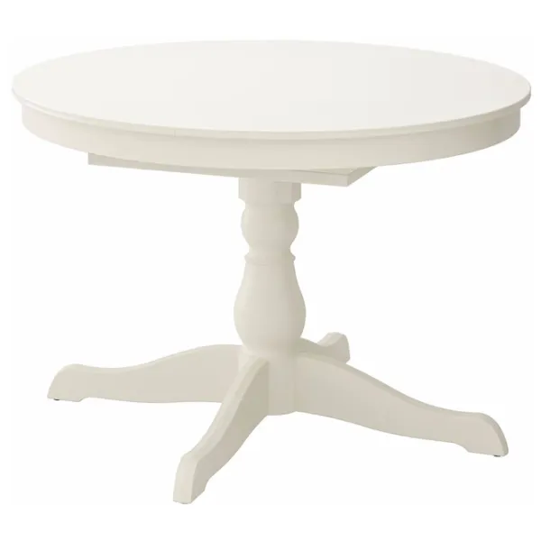 Обеденные стол со стульями Ikea Ingatorp/Ingolf/Hallarp Круглая / ДСП / Белый photo 2