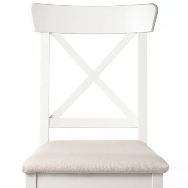 Обеденные стол со стульями Ikea Ingatorp/Ingolf/Hallarp Круглая / ДСП / Белый photo 3