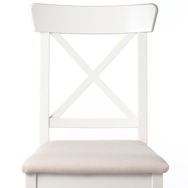 Обеденные стол со стульями Ikea Ingatorp/Ingolf/Hallarp Круглая / ДСП / Белый photo 3