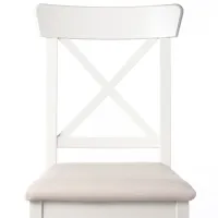 Обеденные стол со стульями Ikea Ingatorp/Ingolf/Hallarp Круглая / ДСП / Белый photo 3