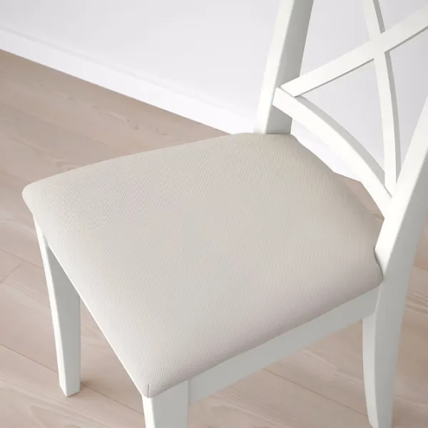 Обеденные стол со стульями Ikea Ingatorp/Ingolf/Hallarp Круглая / ДСП / Белый photo 4