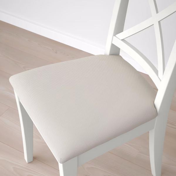 Обеденные стол со стульями Ikea Ingatorp/Ingolf/Hallarp Круглая / ДСП / Белый photo 4