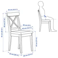Обеденные стол со стульями Ikea Ingatorp/Ingolf/Hallarp Круглая / ДСП / Белый photo 5