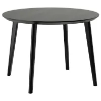Set masă și scaune Ikea Lisabo Rotundă / MDF / Black photo 2