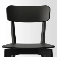Set masă și scaune Ikea Lisabo Rotundă / MDF / Black photo 9