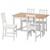 Set masă și scaune Ikea Pinntorp/Stefan Pătrată / Lemn / Light Brown