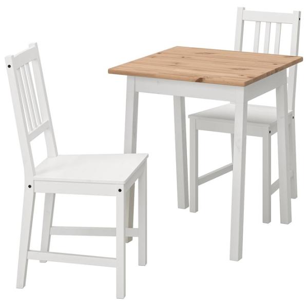 Обеденные стол со стульями Ikea Pinntorp/Stefan Квадратная / Дерево / Светло-коричневый photo 1