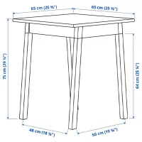 Обеденные стол со стульями Ikea Pinntorp/Stefan Квадратная / Дерево / Светло-коричневый photo 8