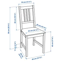 Обеденные стол со стульями Ikea Pinntorp/Stefan Квадратная / Дерево / Светло-коричневый photo 9