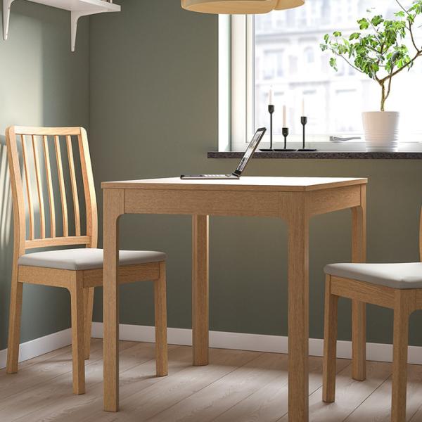 Обеденные стол со стульями Ikea Ekedalen/Orrsta Квадратная / ДСП / Имитация дуба photo 6