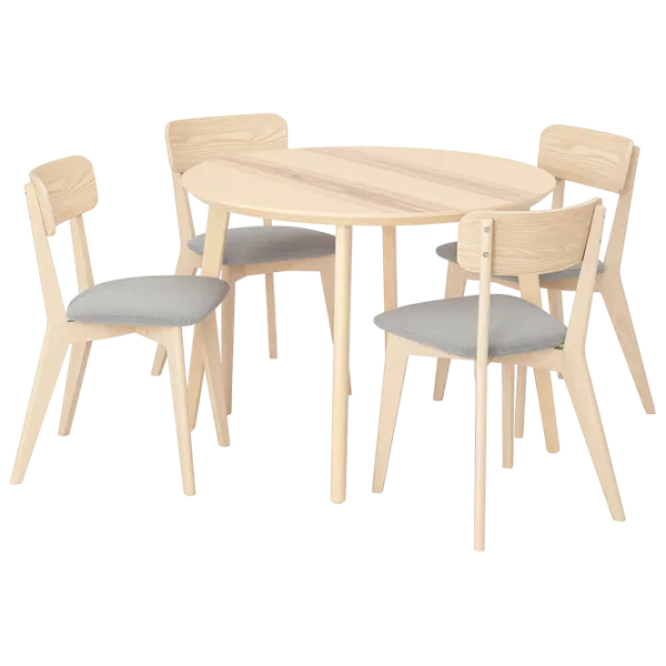 Set masă și scaune Ikea Lisabo/Tallmyra Rotundă / MDF / Ash photo 1