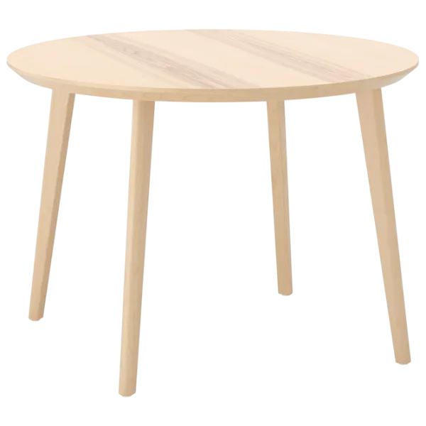 Set masă și scaune Ikea Lisabo/Tallmyra Rotundă / MDF / Ash photo 2