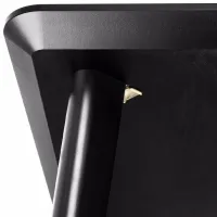 Set masă și scaune Ikea Lisabo/Alvsta Dreptunghiulară / PAL / Black photo 5