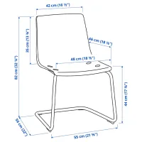 Обеденные стол со стульями Ikea Docksta/Tobias Круглая / ДСП / Белый photo 5