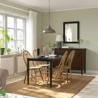 Set masă și scaune Ikea Danderyd/Skogsta Dreptunghiulară / PAL / Black photo 7