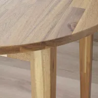 Обеденные стол со стульями Ikea Nackanas Круглая / Дерево / Acacia photo 6