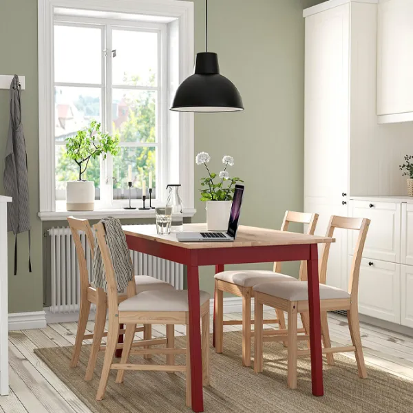 Set masă și scaune Ikea Pinntorp/Katorp Dreptunghiulară / Lemn / Light Brown photo 8