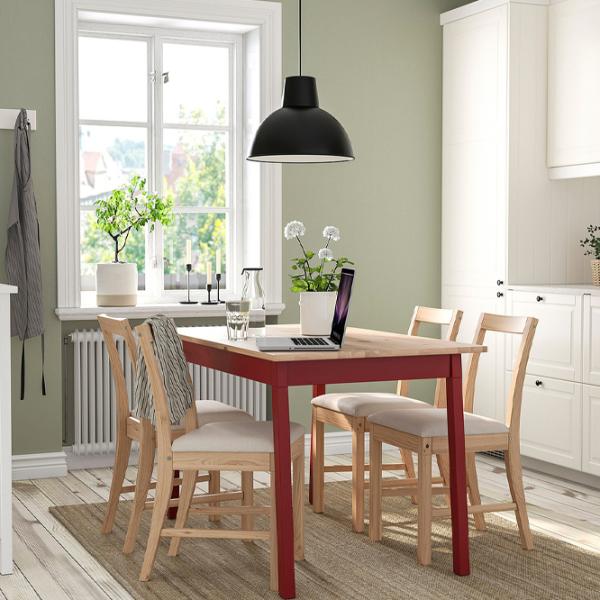 Set masă și scaune Ikea Pinntorp/Katorp Dreptunghiulară / Lemn / Light Brown photo 8