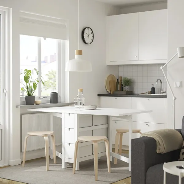 Set masă și scaune Ikea Norden/Kyrre Dreptunghiulară / PAL / White photo 7