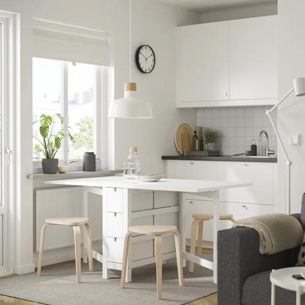 Set masă și scaune Ikea Norden/Kyrre Dreptunghiulară / PAL / White photo 7