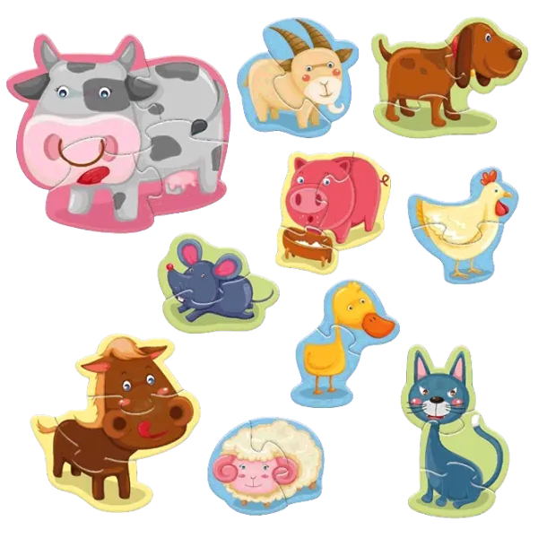 Puzzle Noriel Animale la fermă 3+/ Numărul de piese: 26 photo 1