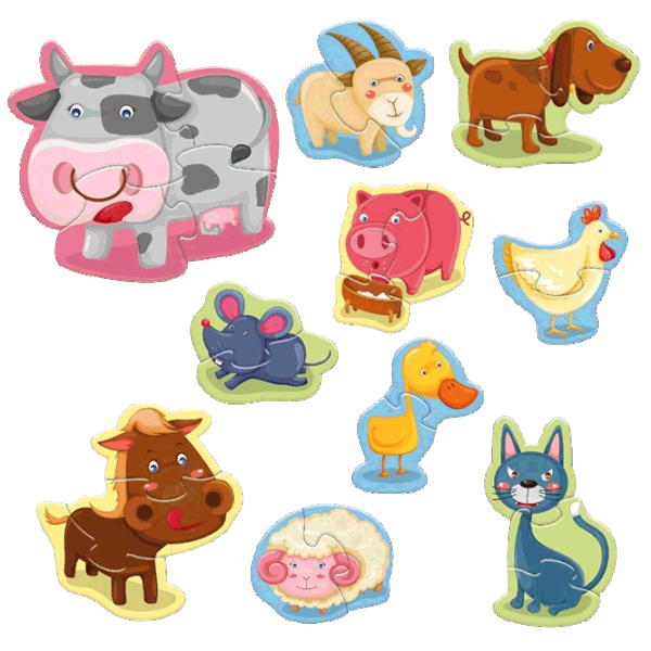 Puzzle Noriel Animale la fermă 3+/ Numărul de piese: 26 photo 1