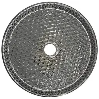 Умывальник SanDonna Mira Круглая / Накладной / Прозрачный - черный