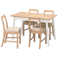 Обеденные стол со стульями Ikea Pinntorp/Katorp Прямоугольная / Дерево / Светло-коричневый