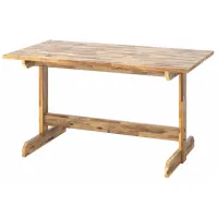 Set masă și scaune Ikea Nackanas/Ebbalycke/Idekulla Dreptunghiulară / Lemn / Acacia photo 2