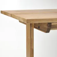 Set masă și scaune Ikea Nackanas/Ebbalycke/Idekulla Dreptunghiulară / Lemn / Acacia photo 4
