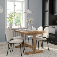 Set masă și scaune Ikea Nackanas/Ebbalycke/Idekulla Dreptunghiulară / Lemn / Acacia photo 6