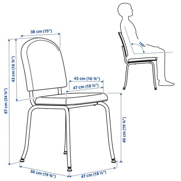 Обеденные стол со стульями Ikea Nackanas/Ebbalycke/Idekulla Прямоугольная / Дерево / Acacia photo 8