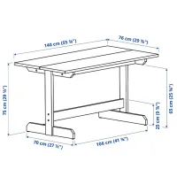 Set masă și scaune Ikea Nackanas/Ebbalycke/Idekulla Dreptunghiulară / Lemn / Acacia photo 9