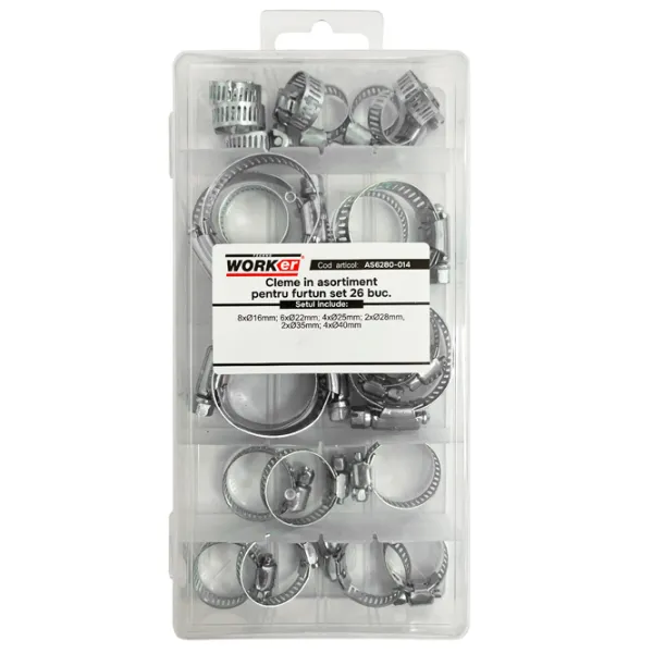 Хомуты металические Worker 01241796 26 шт. photo 1