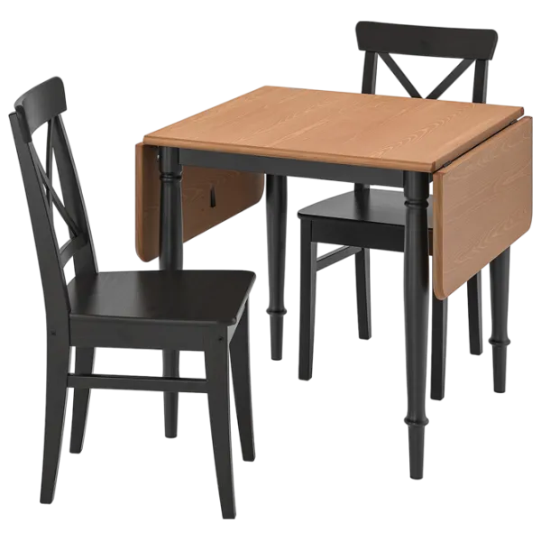 Обеденные стол со стульями Ikea Danderyd/Ingolf Прямоугольная / Дерево / Шпон сосны photo 1 Обеденные стол со стульями Ikea Danderyd/Ingolf Прямоугольная / Дерево / Шпон сосны photo 1