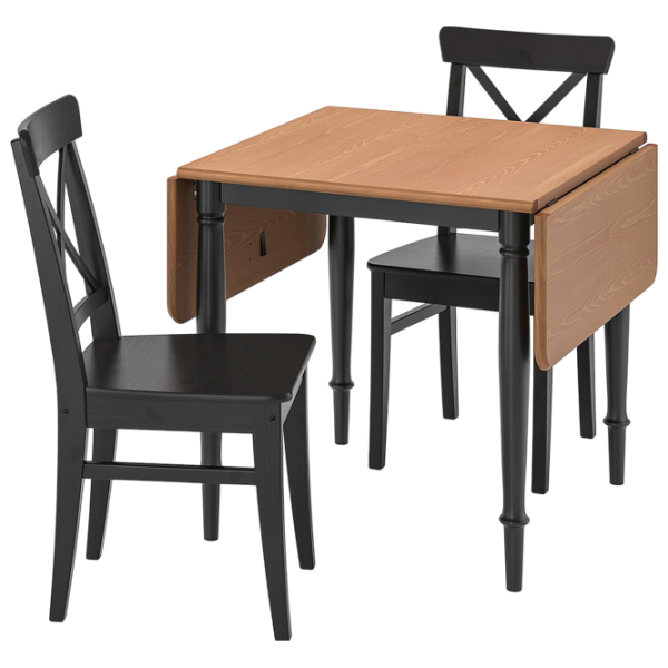 Обеденные стол со стульями Ikea Danderyd/Ingolf Прямоугольная / Дерево / Шпон сосны photo 1 Обеденные стол со стульями Ikea Danderyd/Ingolf Прямоугольная / Дерево / Шпон сосны photo 1